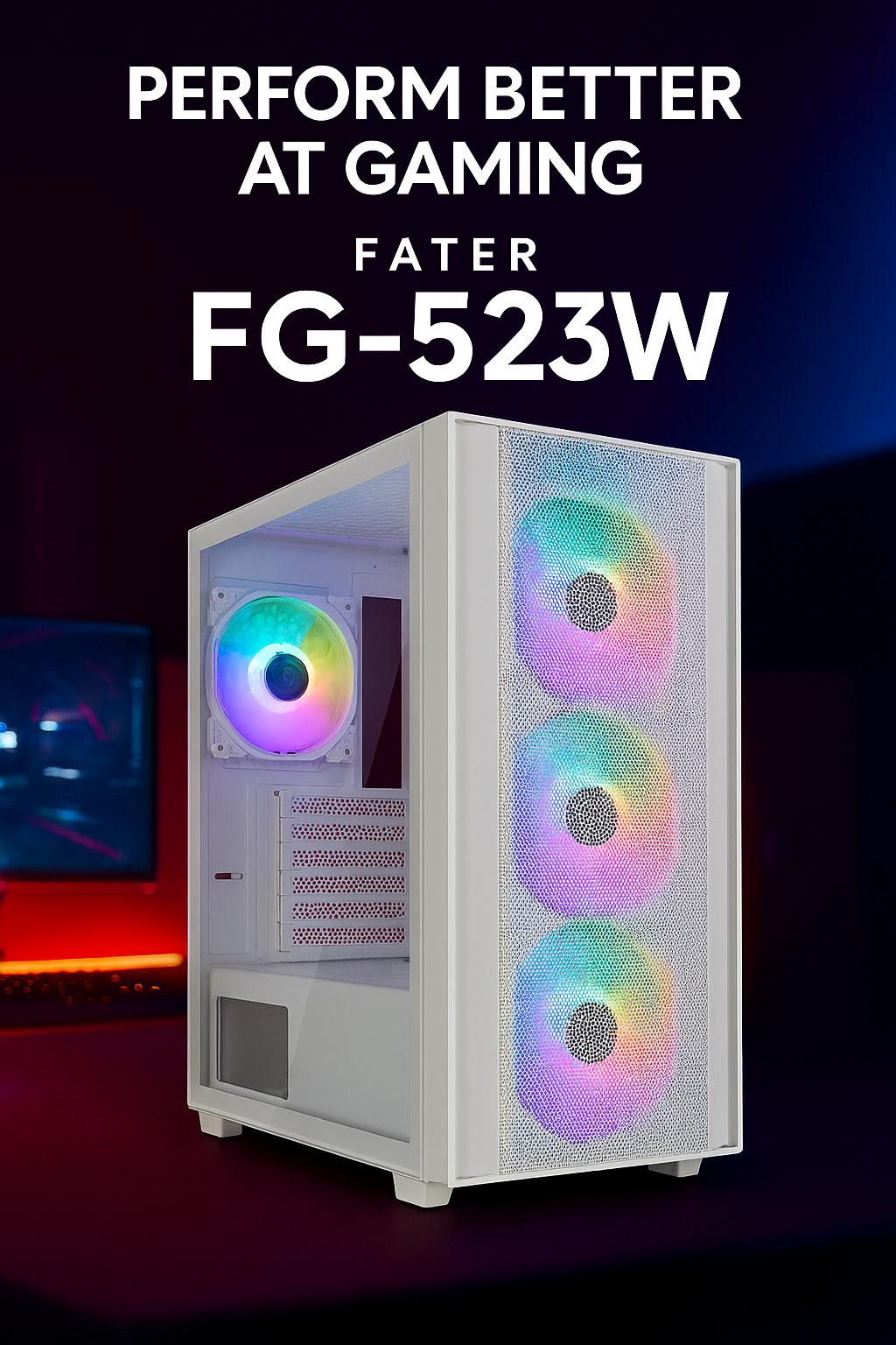 کیس کامپیوتر گیمینگ فاطر مدل FG-523W