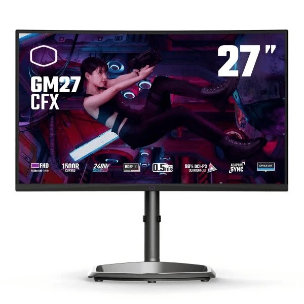 مانیتور گیمینگ منحنی کولر مستر مدل GM27-CFX سایز 27 اینچ