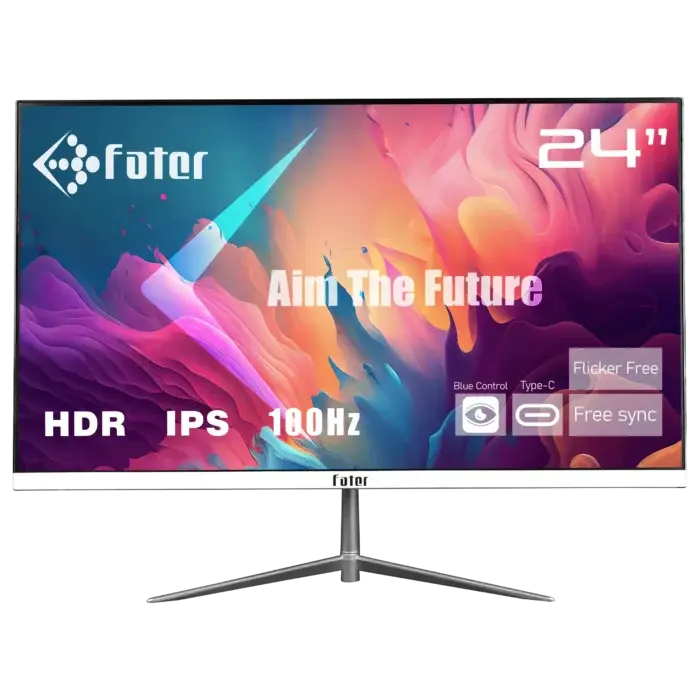 مانیتور سفید فاطر مدل F24-180W1 سایز 24 اینچ