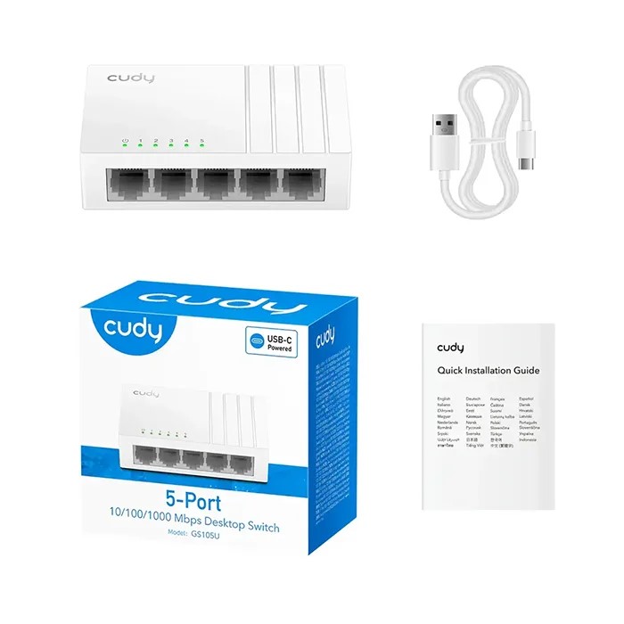 سوئیچ 5 پورت گیگابیتی و دسکتاپ کودی مدل GS105U