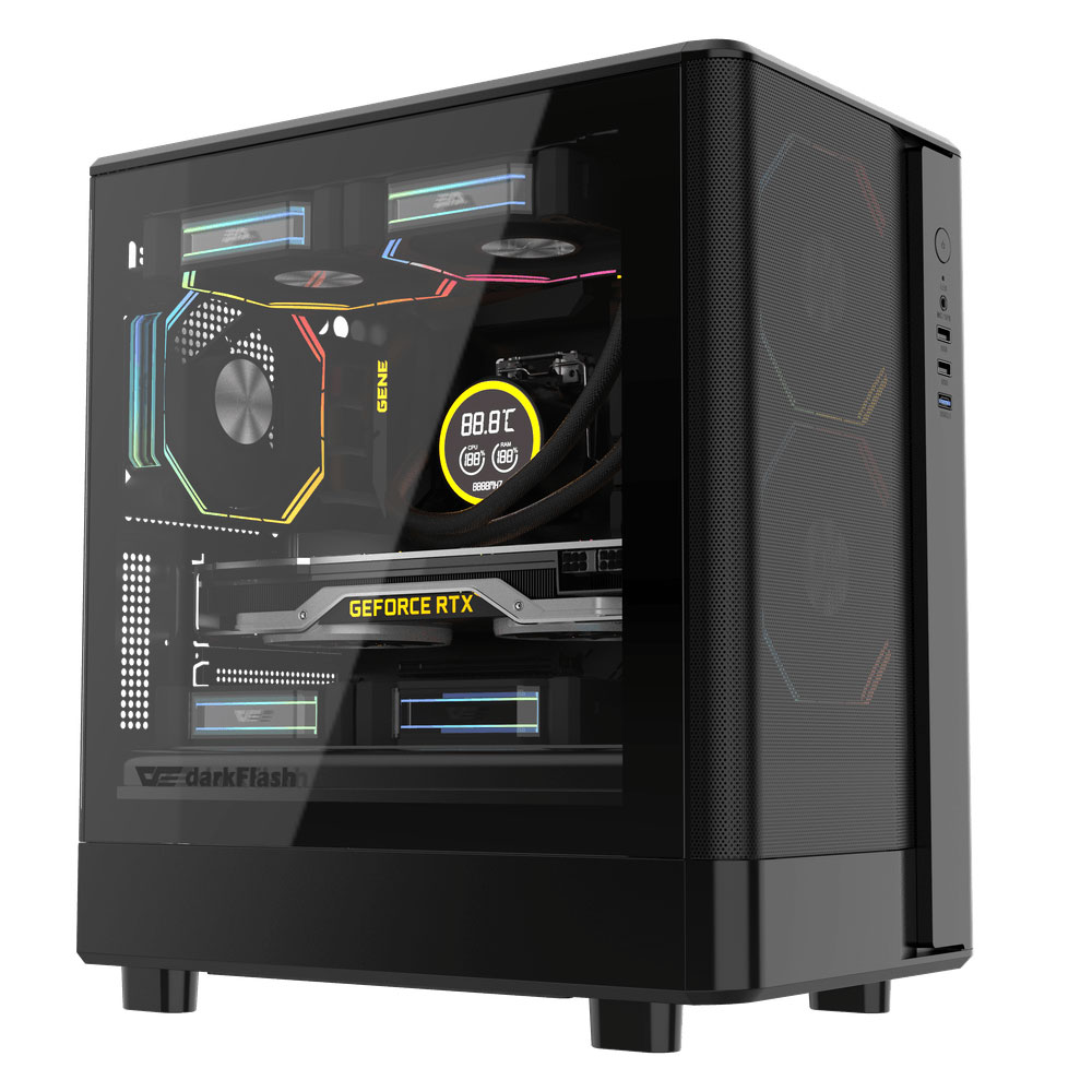 کیس کامپیوتر گیمینگ دارک فلش مدل DB330M Mesh