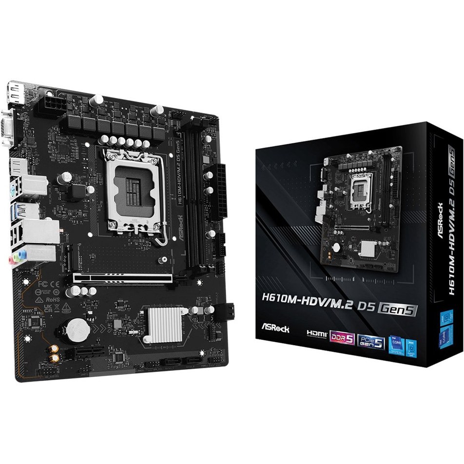 مادربرد ازراک مدل ASRock H610M-HDV/M.2 D5 Gen5