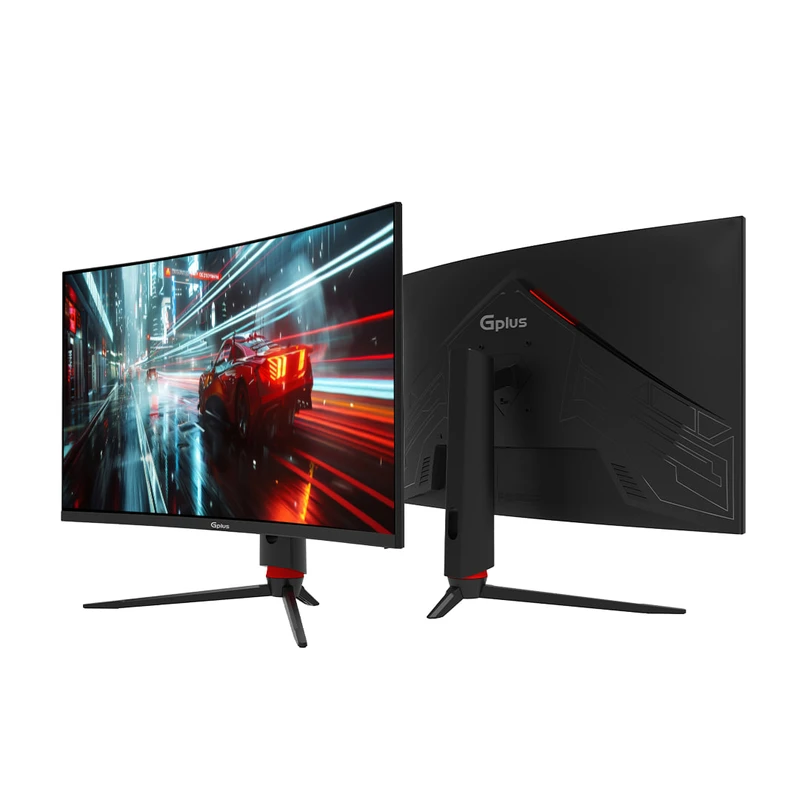 مانیتور خمیده گیمینگ جی پلاس مدل GGM-K329QN سایز ۳۲ اینچ